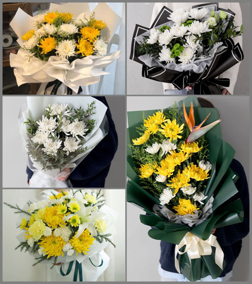 广东韶关市南雄市坪田镇白事花束代送